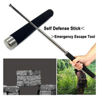 Heavy-Duty Self Defence Tactical Rod – Extendable Steel Stick with Sponge Grip for Safety and Outdoor Use