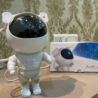 Astronaut Galaxy Projector with 360° Rotating Head and Remote Control – Star Night Light for Bedroom and Decor